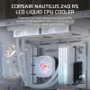 All-in-one liquid cooler Corsair Nautilus 240 RS LCD 12 cm biały