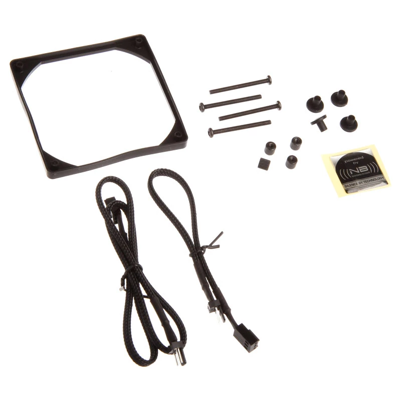 Wentylator obudowy NoiseBlocker CzarnySilentPro PL1 120 mm, 900 RPM, 11 dB, 68 m³/h, 4.5 V, Czarny