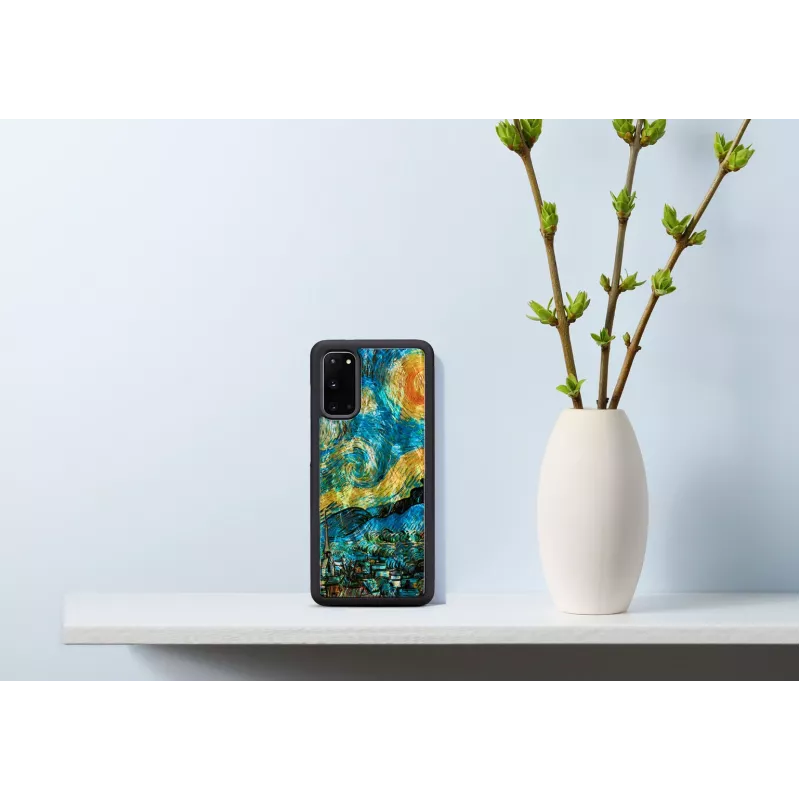 Etui ochronne do telefonu iKins na Samsung Galaxy S20 — czarne, w gwiaździstą noc