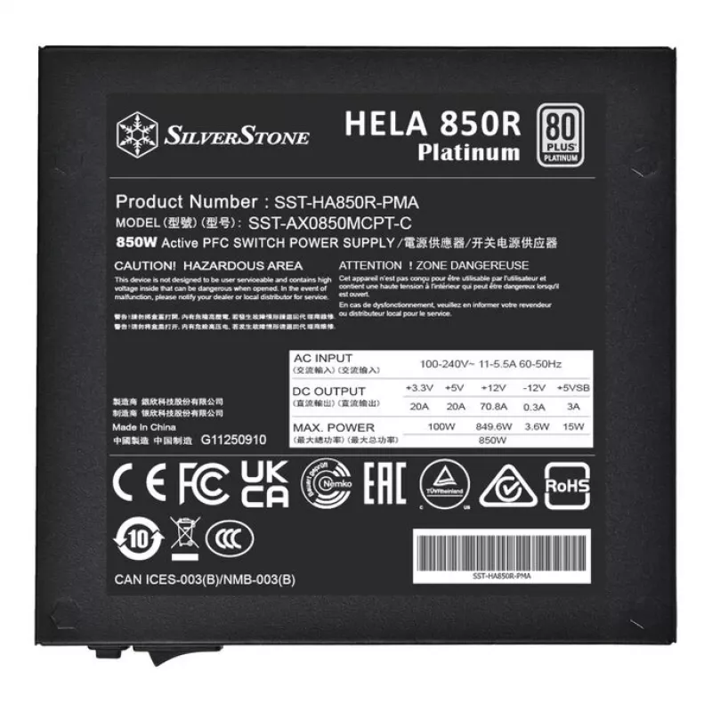 Zasilacz SilverStone HELA 850R 850 Watt