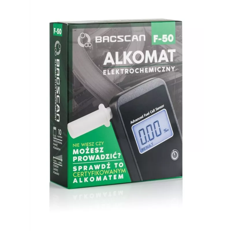 BACscan F-50 alkomat 0 - 4% Czarny