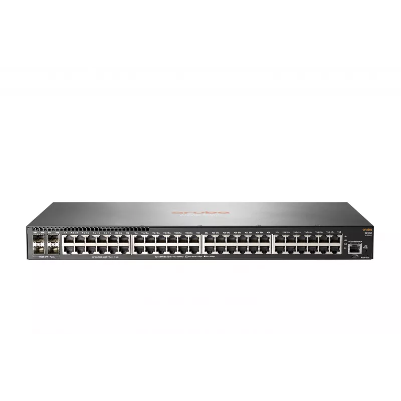 HPE - Aruba Series - Switch - 2930F 48G 4SFP+ - L3 - zarządzany - 48 x 10/100/1000 + 4 x 1 Gigabit/10 Gigabit SFP+ (Uplink) - montaż w szafie