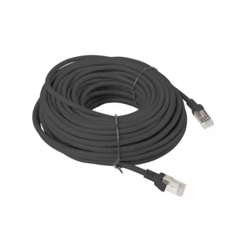 Kabel sieciowy LANBERG Cat6 PCU6-10CC-2000-BK — 20 m, U/UTP, RJ-45, czarny