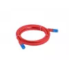 LANBERG PATCHCORD S/FTP CAT.6A 0.5M Czerwony LSZH