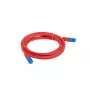 LANBERG PATCHCORD S/FTP CAT.6A 0.5M Czerwony LSZH