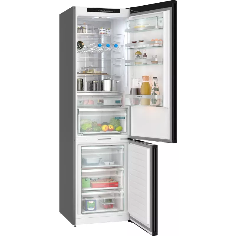 Lodówko-zamrażarka Siemens KG39NSBBF wolnostojąca 363 l, NoFrost, 33 dB, czarna