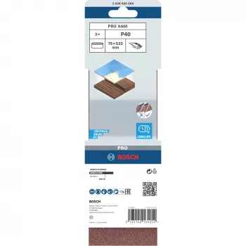 Bosch 2 608 606 069 akcesorium do szlifierki 3 szt. Pas szlifierski
