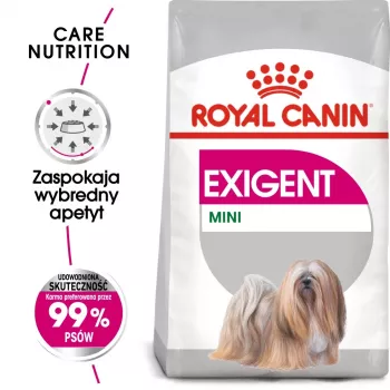 Sucha karma dla psa Royal Canin Mini Exigent 1 kg — senior małych ras, 30% białka, 22% tłuszczu