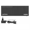 Manhattan 4K@60Hz 8-portowy rozdzielacz HDMI ze skalowaniem w dół, rozdziela jedno wejście HDMI na osiem wyjść HDMI (1x8), 18G, przełącznik EDID do skalowania w dół, czarny