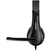 Słuchawki komputerowe CANYON HSC-1 z mikrofonem, płaski kabel 2m, czarne