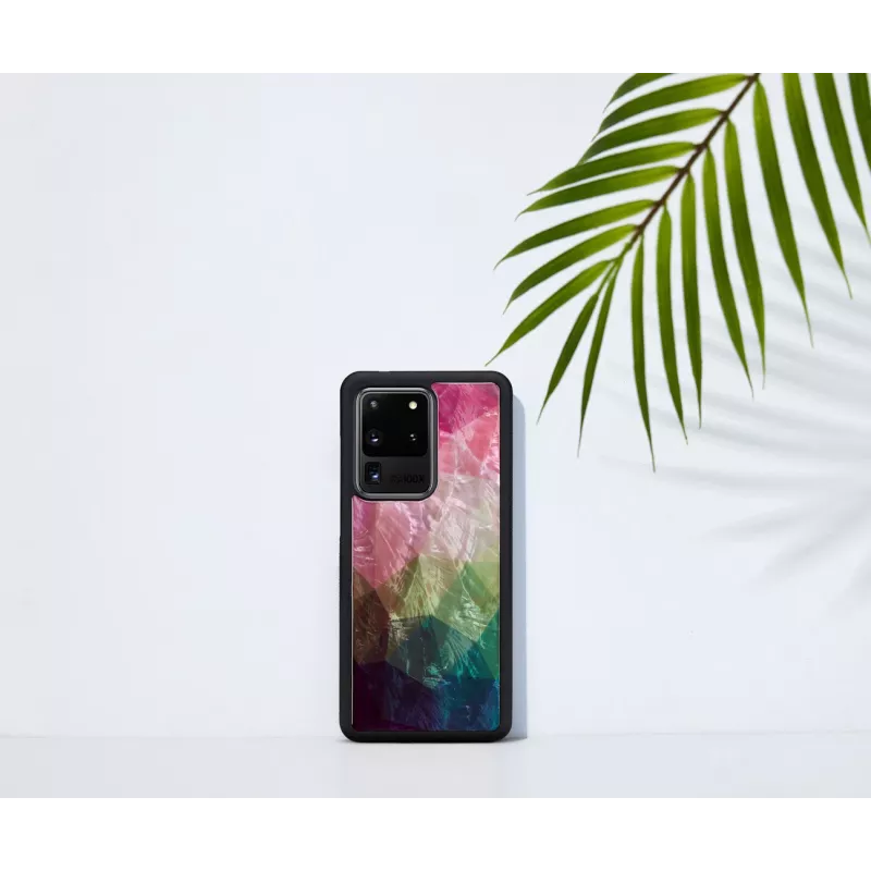 Etui ochronne iKins do Samsung Galaxy S20 Ultra — w kolorze czarnym z motywem kwiatu wodnego