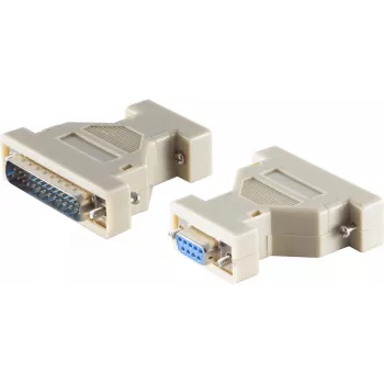 Adapter Sub-D ShiverPeaks 78420, zmiana typu złącza 9-pin (DE-9) na 25-pin (D‑Sub 25)