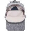 RIVACASE Anvik 15.6 plecak na laptopa, 15L, szary, wodoodporny materiał, kieszenie na tablet 10.5, smartfon, dokumenty, akcesoria, butelkę