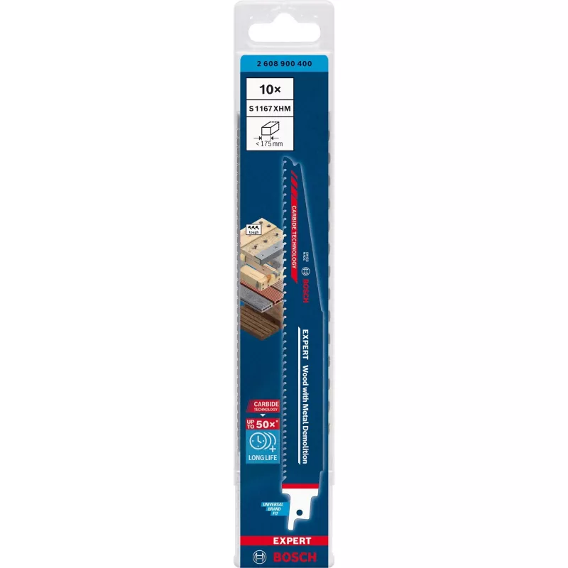 Bosch Expert 2 608 900 400 brzeszczot do wyrzynarki/piły szablastej/piły taśmowej Carbide 10 szt.
