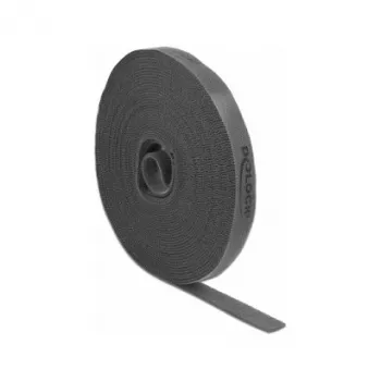 Taśma montażowa DeLOCK rzep na rolce dł. 10 m x szer. 15 mm szara