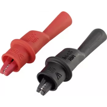 VOLTCRAFT Krokodilklemme Wtyk 4 mm CAT III 1000 V, CAT IV 600 V Czarny, Czerwony MSK-104 (VC-8083495)