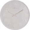 NeXtime 3096WI - Zegar ścienny - kwarcowy - okrągły - biały - drewno - drewno