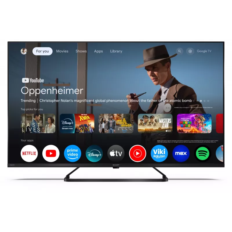 Sharp 43HP6265E TV Google UHD Czarny