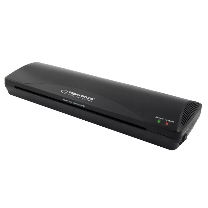 Laminator Esperanza EFL003 – do laminacji na zimno/gorąco, 250 mm/min, czarny