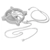 Wentylator obudowy MODECOM VOLCANO APEX 140 ARGB biały 140mm Reverse