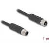 Kabel czujnikowo-aktuatorowy DeLOCK 80519 1 m RST M12 Czarny