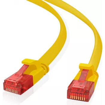 Kabel sieciowy Helos 262990 czerwono-żółty 3m Cat6 U/UTP