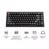 Klawiatura mechaniczna Keychron V1 Ultra 8K — format 75%, QWERTY, Bluetooth, RGB, czarna