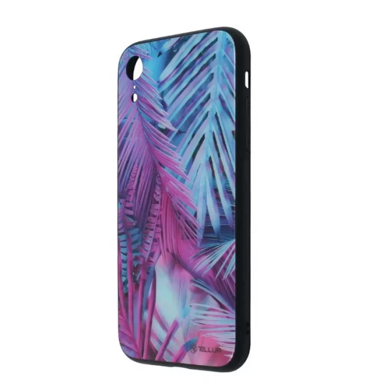 Szkło ochronne Tellur Cover Glass print do iPhone XR z nadrukiem palmy