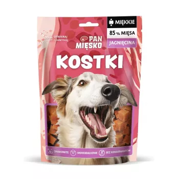 Przysmaki treningowe dla psów Pan Miesko Lamb Cubes 100 g — Jednoskładnikowa jagnięcina, monobiałkowe, bez glutenu i soi