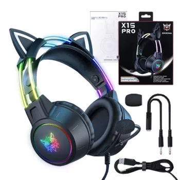 Zestaw słuchawkowy Onikuma X15 PRO Gaming headset Cat Czarny