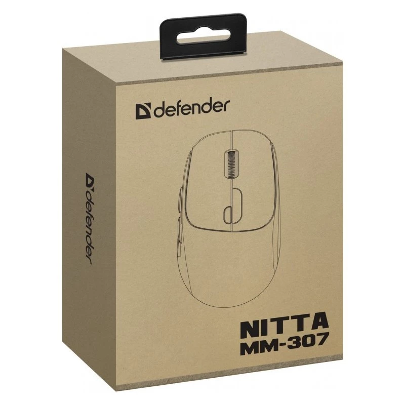 Mysz Defender NITTA MM-307 RF+BT OPTYCZNA 1600dpi 6P BIAŁA