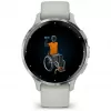 Garmin Venu 3S 3.05 cm (1.2) AMOLED 41 mm Cyfrowy 390 x 390 pikseli Ekran dotykowy Szary, Srebrny Wi-Fi GPS (satelitarny)