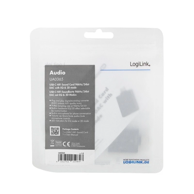 Adapter audio USB3.2 USB-C/M na 2x3,5mm/ż 7.1