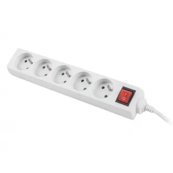 Listwa zasilająca Lanberg PS1-05E-0150-W 1,5 m 5 gniazd AC wewnętrzna biały