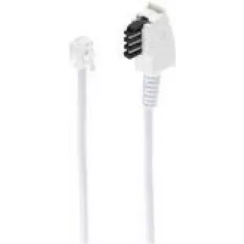 Kabel telefoniczny ShiverPeaks BS70046-W 6 m Biały TAE RJ-11