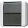 Przełącznik kołyskowy Jung 807 W — przewodowy, obudowa z termoplastu, 250 V AC, 10 A