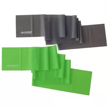 Schildkröt Fitness 960120 taśma do ćwiczeń z elastomeru termoplastycznego (TPE) antracytowa, zielona