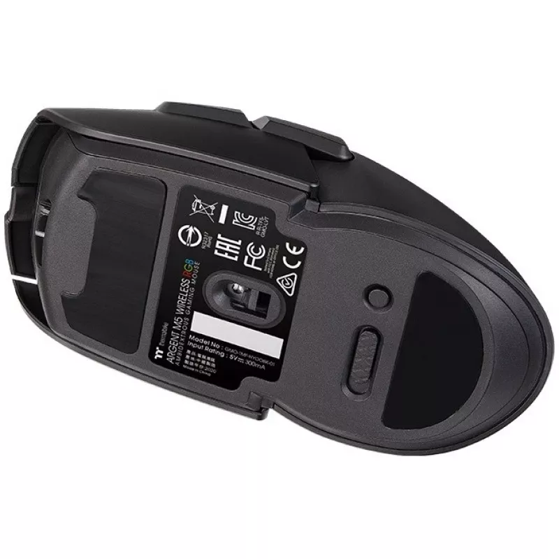 Mysz Thermaltake Argent M5 symetryczna RF bezprzewodowa+Bluetooth+USB Typ-A optyczna 16000 DPI (GMO-TMF-HYOOBK-01)
