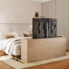 Maclean MC-866T Inteligentny Zmotoryzowany Podnośnik Telewizyjny TUYA Aplikacja Mobilna Podstawa Podłogowa Alexa Google Home 37''-80'' 60kg Szafka VESA (wtyczka EU)