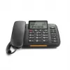 Telefon analogowy Gigaset DL380 z identyfikacją rozmówcy, słuchawka przewodowa, czarny