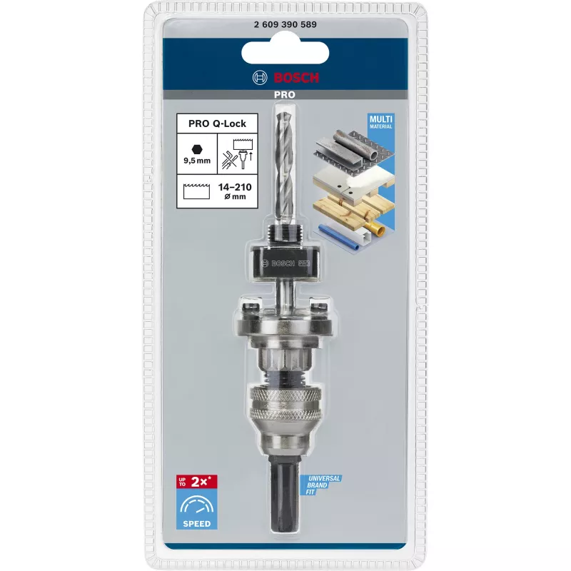 Adaptery z gniazdem sześciokątnym Bosch Q-Lock 2609390589