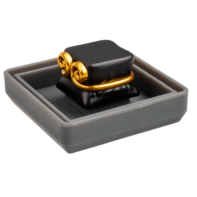 Aluminiowy Keycap ZOMOPLUS WUKONG — czarno-złoty, pojedynczy mechaniczny keycap
