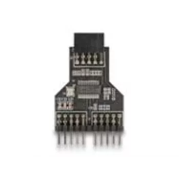 DeLOCK 60045 zmieniacz płci kabla 9 pin USB 2.0 2 x 9 pin goldpin Czarny