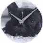 NeXtime zegar 5173 Little Dog, Ø20 cm, ścienny, czarny
