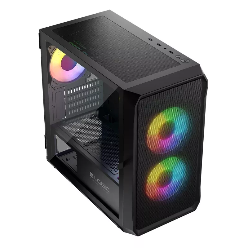 Obudowa komputerowa Logic Concept Portos Mini ARGB Micro ATX Czarna