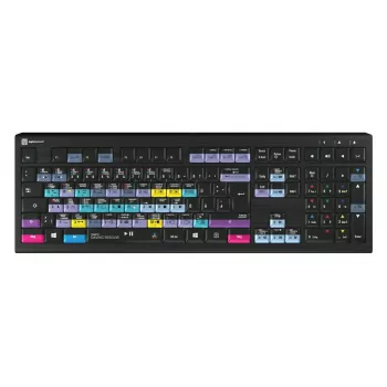 Logickeyboard ASTRA 2 klawiatura USB QWERTZ angielska czarna pełnowymiarowa 108 klawiszy