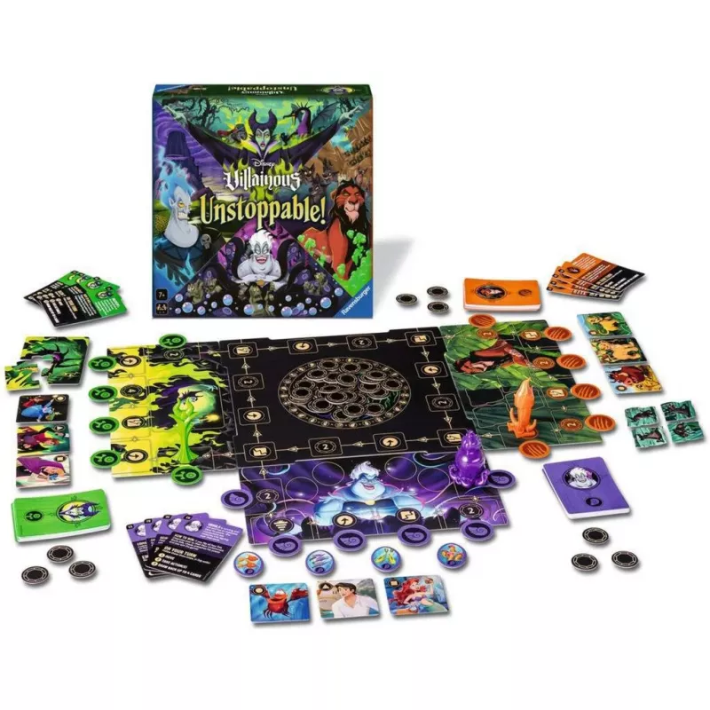 Ravensburger Disney Villainous Unstoppable! Gra planszowa strategiczna dla dzieci od 7 lat