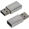 Adapter LogiLink AU0056 USB 3.2 Gen 1 USB Typu-C Żeński Srebrny