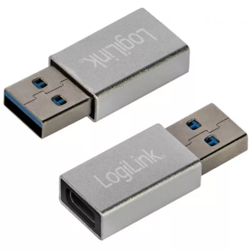 Adapter LogiLink AU0056 USB 3.2 Gen 1 USB Typu-C Żeński Srebrny