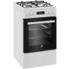 Kuchenka gazowa i piekarnik elektryczny BEKO FSM51339DWDS 50 cm, biały, klasa energetyczna A